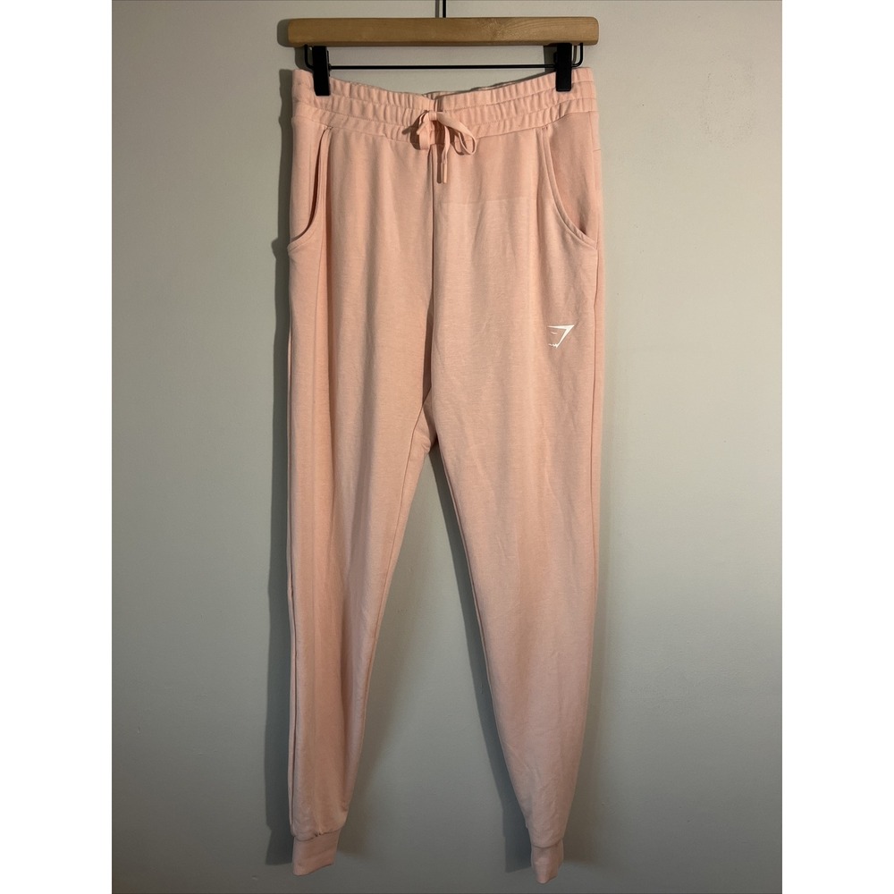 Womens Gymshark Pippa Training Joggers - Light Pink Peach Size Small Cozy Lounge